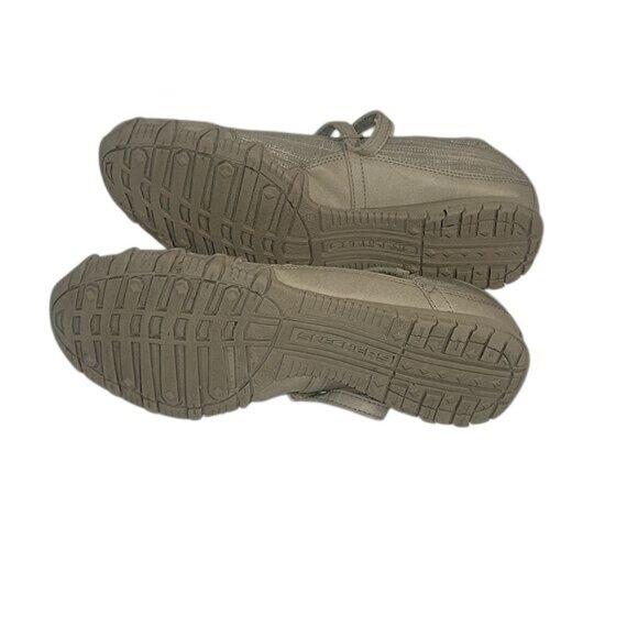 Skechers Relaxed Fit Mary Jane‎ Shoes 9 Beige Fabric Comfort Sole beach walkng - Picture 5 of 9